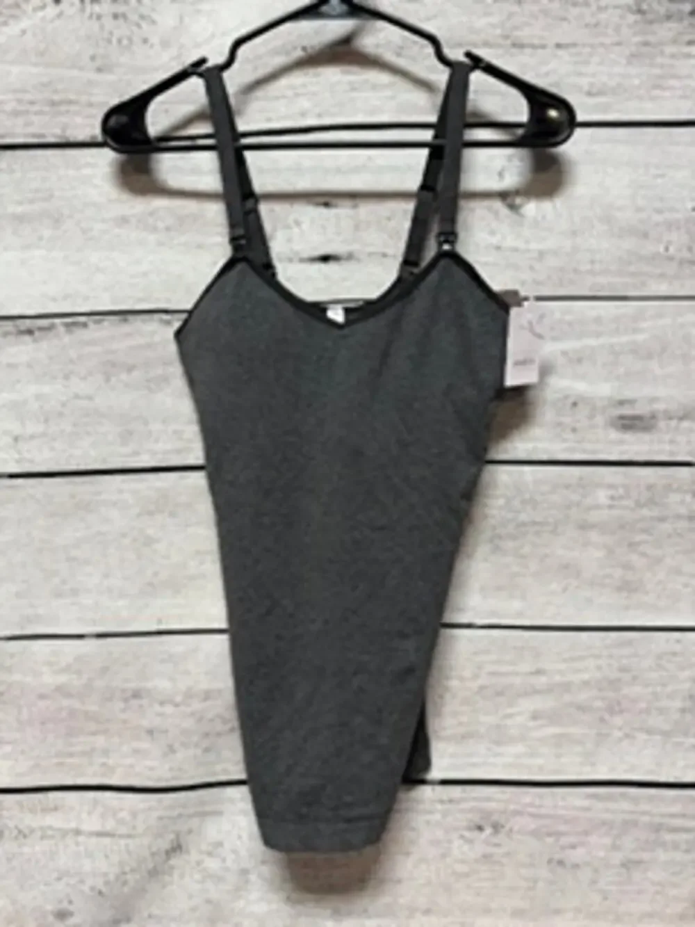 NWT Ladies Auden Gray Black Nursing Bra - Small